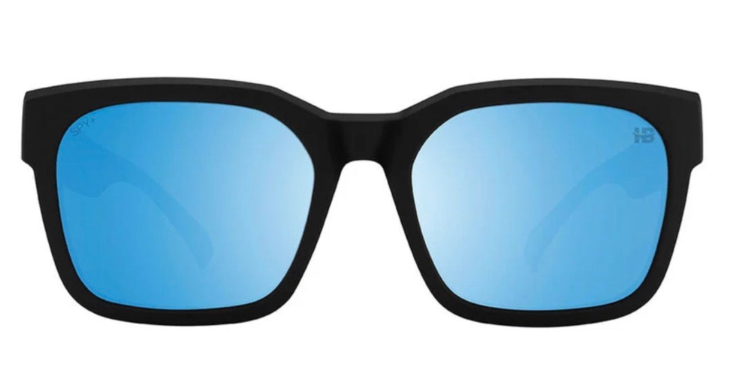 Spy Optic DESSA Sunglasses - MATTE Black / Happy BOOST POLAR ICE Blue Spectra Mirror Lens