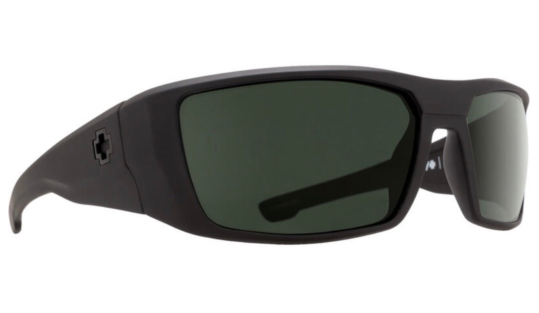 Spy Optic DIRK SOSI ANSI Sunglasses - MATTE Black / Happy Gray Green Lens