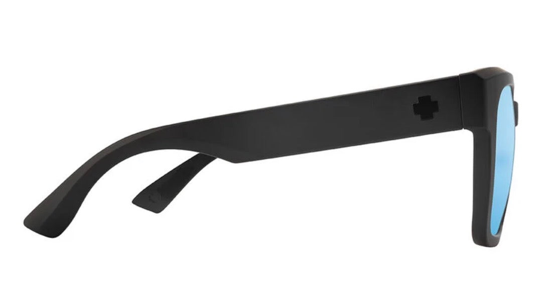 Spy Optic DESSA Sunglasses - MATTE Black / Happy BOOST POLAR ICE Blue Spectra Mirror Lens