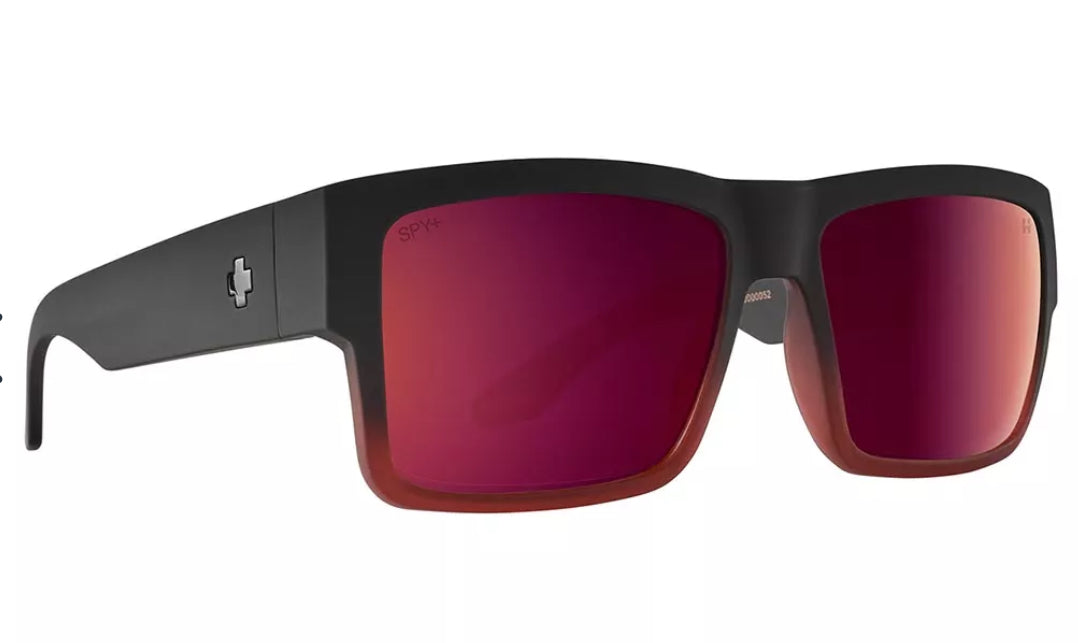 Spy Optic CYRUS Sunglasses - SOSI Jade STRUCK Soft Matte Plum Fade / Happy Bronze Red PLUM Spectra Lens