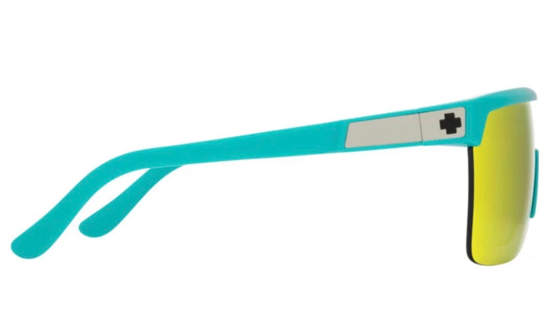 Spy Optic FLYNN 5050 Sunglasses - Teal / Happy Gray Green Pink Spectra Mirror Lens