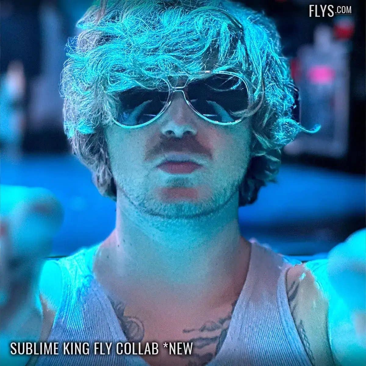 Black Flys King Fly SUBLIME Collab Sunglasses - Chrome / Smoke Lens