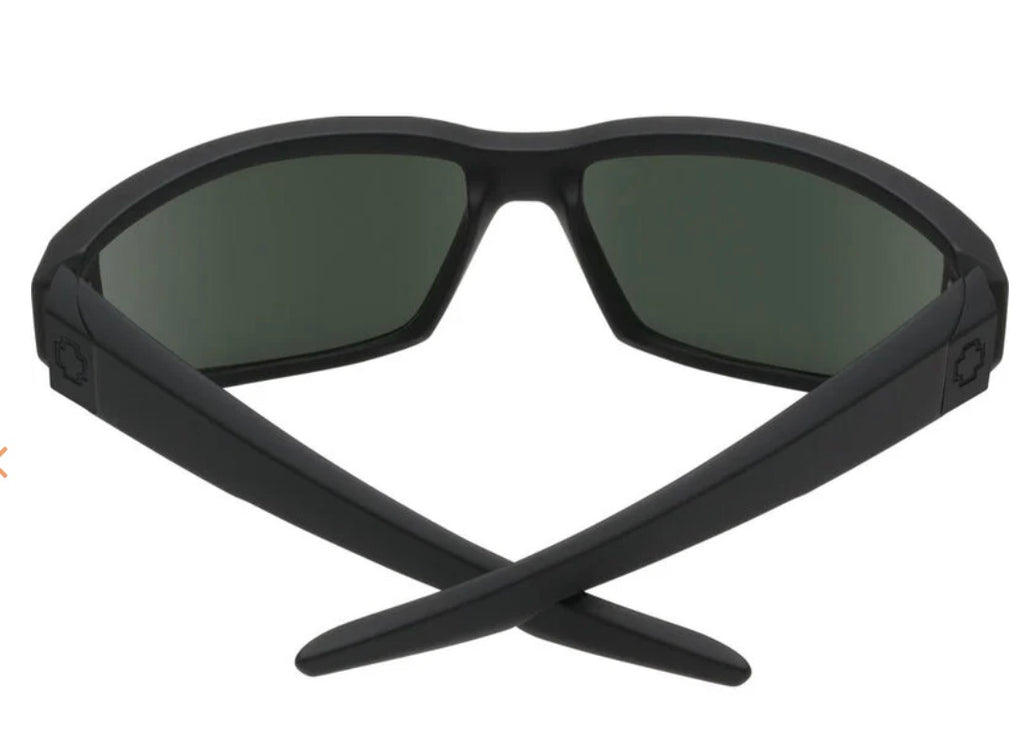 Spy Optic DIRTY MO Sunglasses - SOSI Matte Black / Happy Gray Green POLARIZED Lens