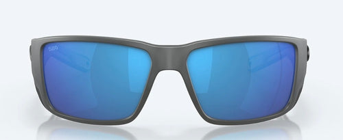 Costa Del Mar BLACKFIN Sunglasses - Matte GRAY / Blue Mirror Polarized 580G Lens