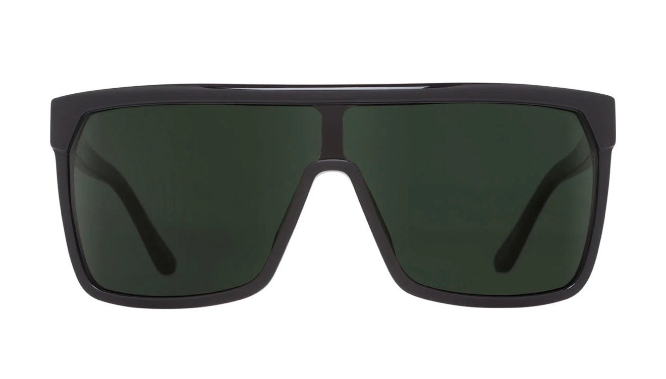 Spy Optic FLYNN Sunglasses - Black w/Matte Black / HAPPY Gray Green Lens
