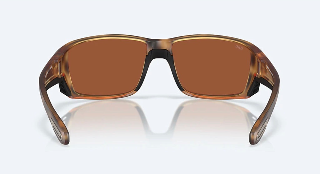 Costa Del Mar TUNA ALLEY PRO Sunglasses - Matte Tortoise / Green Mirror Polarized 580 Glass Lens