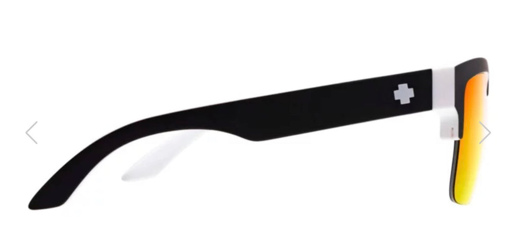 Spy Optic DISCORD 5050 Sunglasses - Whitewall / Happy Gray Green Red Spectra Mirror Lens