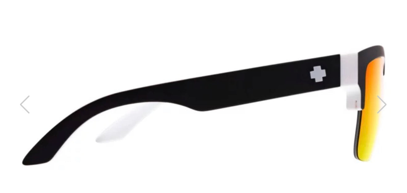 Spy Optic DISCORD 5050 Sunglasses - Whitewall / Happy Gray Green Red Spectra Mirror Lens