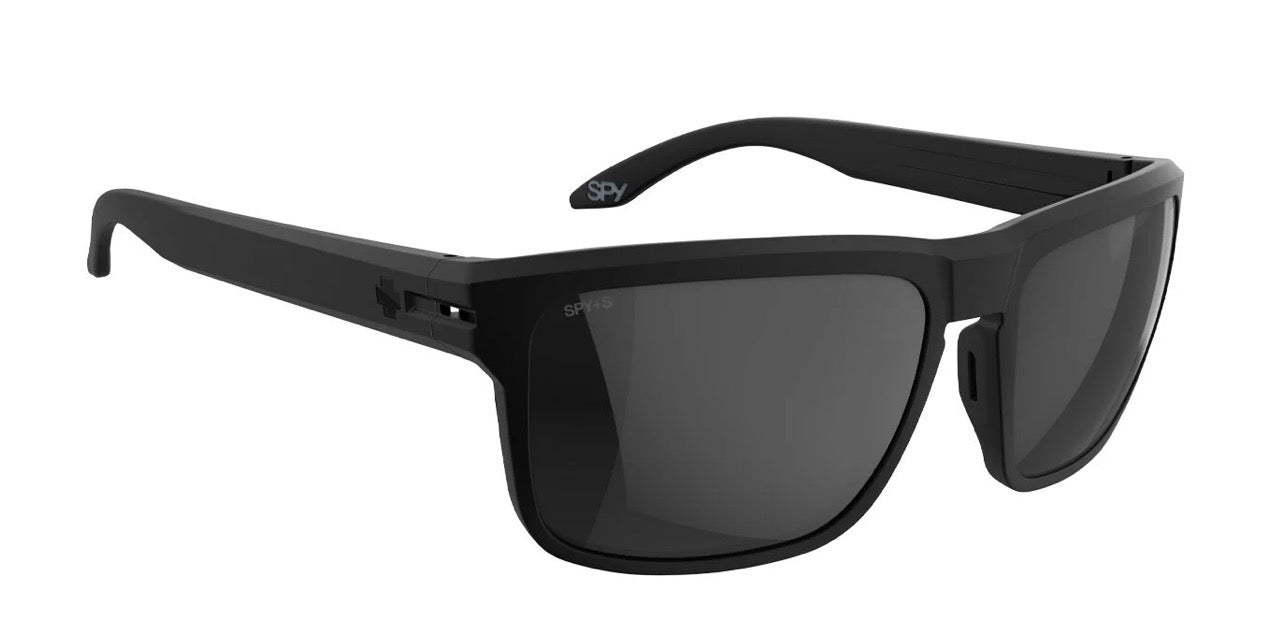 Spy Optic REGION Sunglasses - Soft Matte Black ANSI / Happy BOOST POLARIZED Black Spectra Mirror Lens