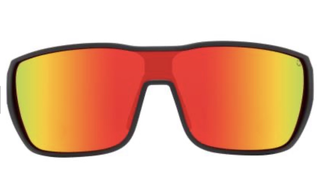 Spy Optic TRON 2 Sunglasses - Matte Black / Happy Gray Green RED Spectra Mirror Lens