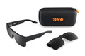 Spy Optic CYRUS SWITCH Sunglasses - Translucent Gunmetal / Happy Gray Green + Happy Gray Gunmetal Mirror Lens