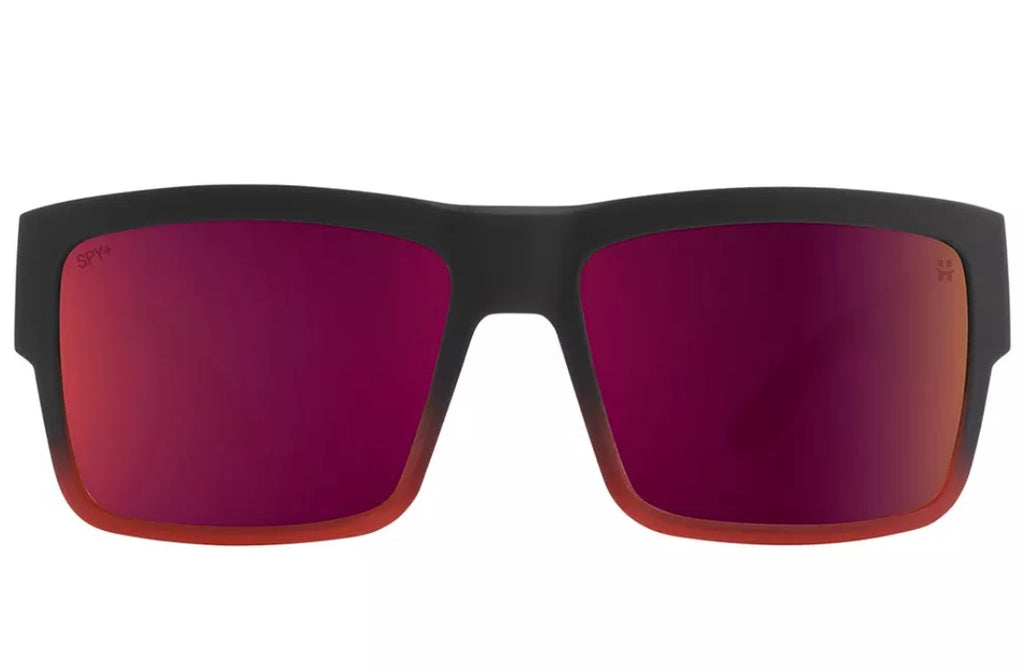 Spy Optic CYRUS Sunglasses - SOSI Jade STRUCK Soft Matte Plum Fade / Happy Bronze Red PLUM Spectra Lens