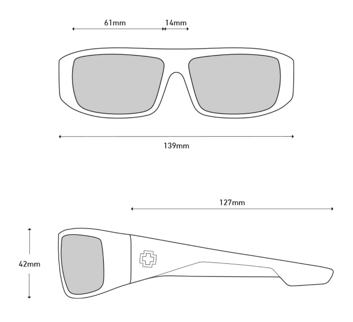 Spy Optic LOGAN Sunglasses - Matte Black / Happy BOOST Bronze POLAR ICE Blue Mirror Lens
