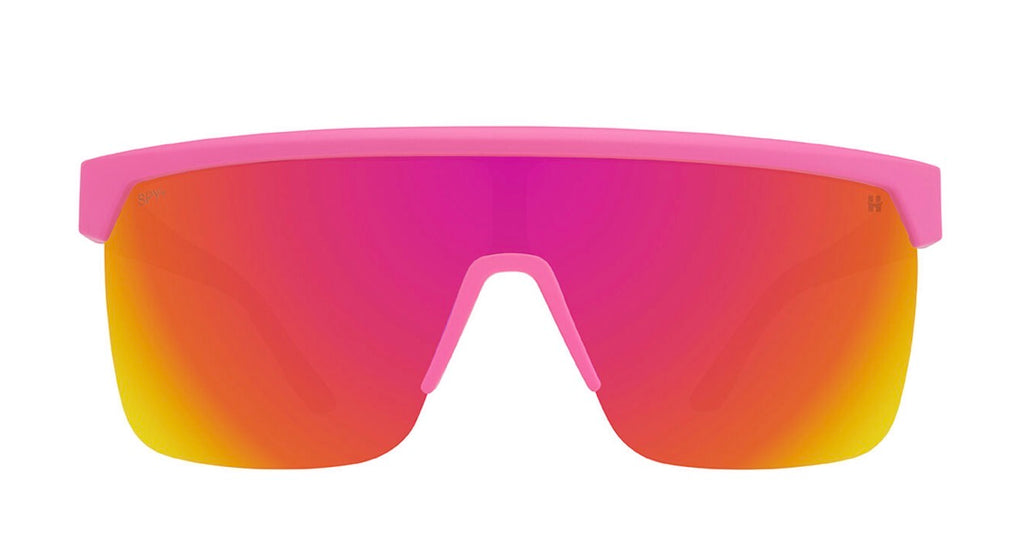 Spy Optic FLYNN 5050 Sunglasses - Matte PINK Matte Translucent White / Happy Bronze Pink Mirror Lens