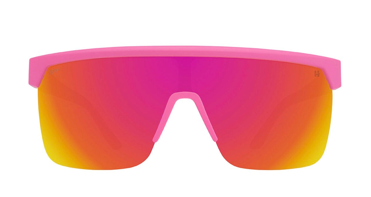 Spy Optic FLYNN 5050 Sunglasses - Matte PINK Matte Translucent White / Happy Bronze Pink Mirror Lens