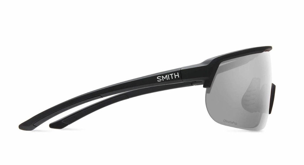 Smith Optic TRACKSTAND Sunglasses - Matte Black / ChromaPop Platinum Silver Mirror + Rose Lens