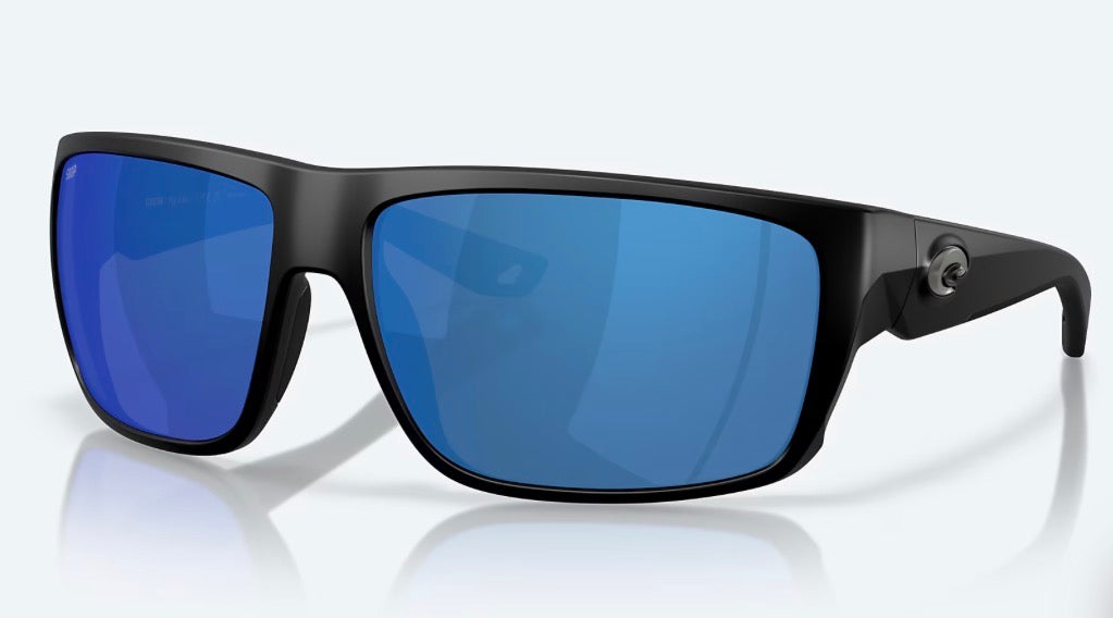 Costa del Mar FLY LINE Sunglasses - Matte Black / Blue Mirror Polarized 580P Lens