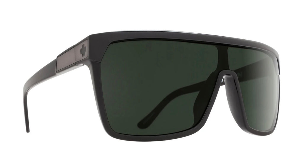 Spy Optic FLYNN Sunglasses - Black w/Matte Black / HAPPY Gray Green Lens