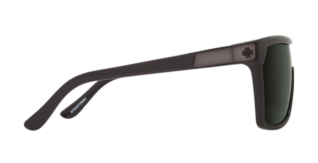 Spy Optic FLYNN Sunglasses - Black w/Matte Black / HAPPY Gray Green Lens
