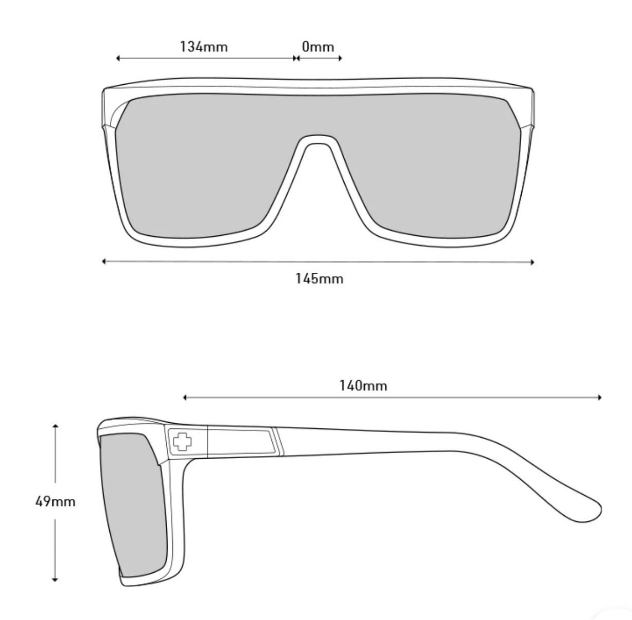 Spy Optic FLYNN Sunglasses - Soft Matte Black / HAPPY BOOST POLAR Black Mirror Lens