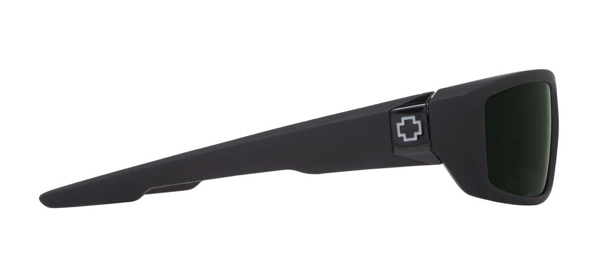 Spy Optic TARMAC Sunglasses - Soft Matte Black / HAPPY Gray Green Lens