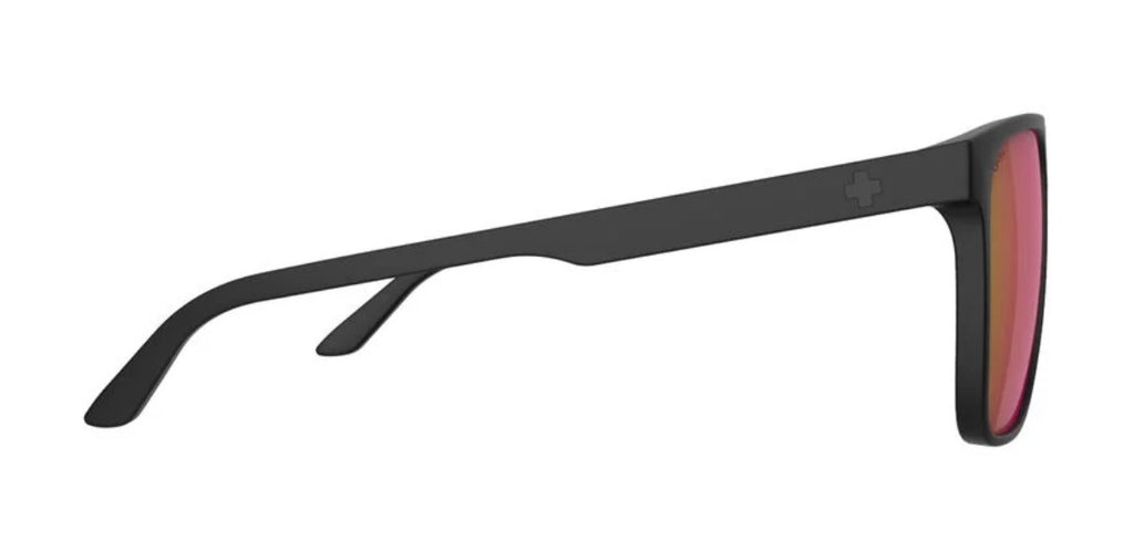 Spy Optic CZAR Sunglasses - Soft Matte Black / Happy Bronze Pink Mirror Lens