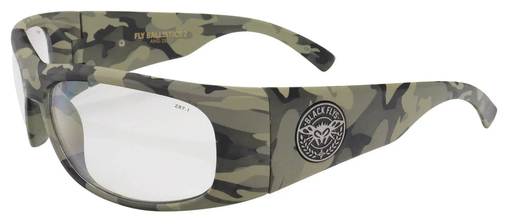 Black Flys Ballistics 2 Safety Glasses - Matte Black / Smoke Lens