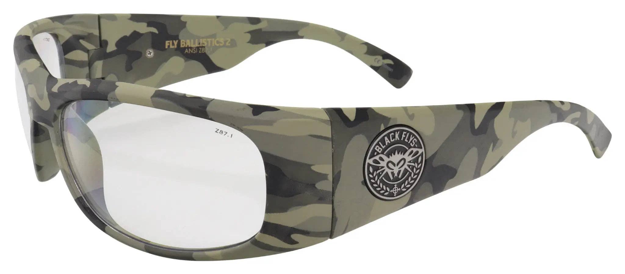 Black Flys Ballistics 2 Safety Glasses - Matte Black / Smoke Lens