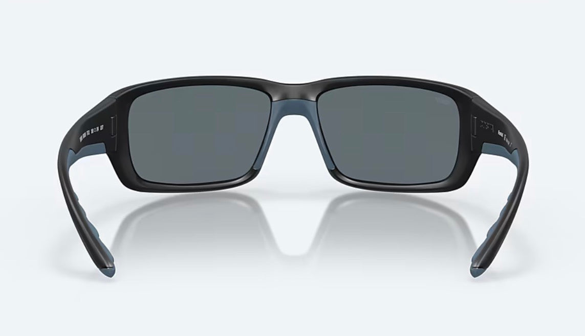 Costa FANTAIL Sunglasses - Matte Black / Blue Mirror Polarized 580P Lens