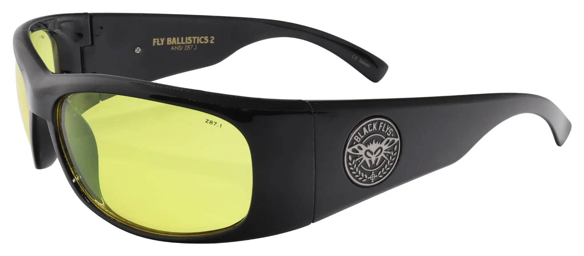 Black Flys Ballistics 2 Safety Glasses - Matte Black / Smoke Lens