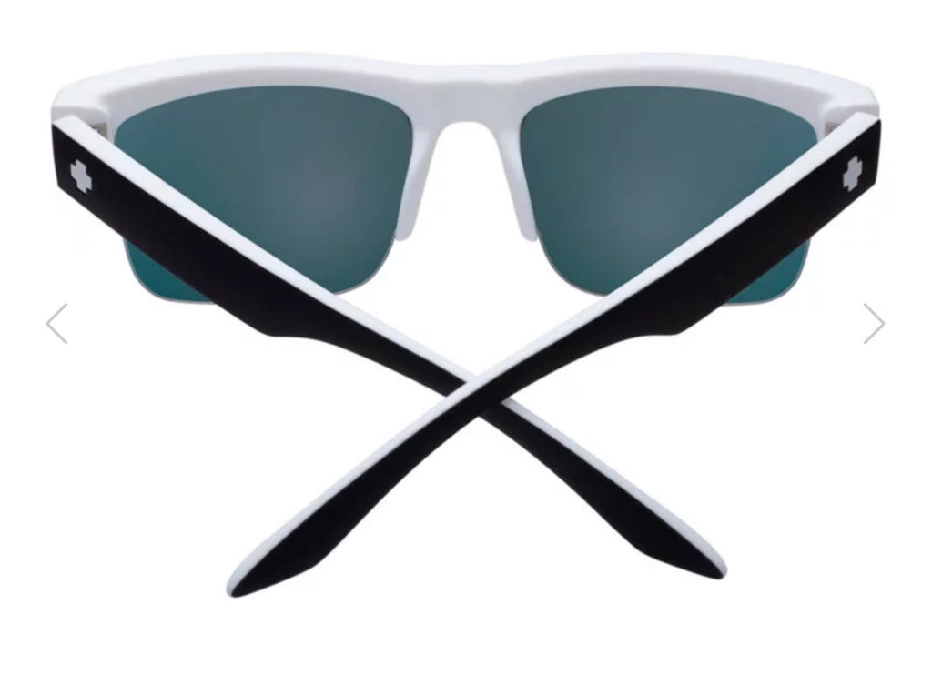 Spy Optic DISCORD 5050 Sunglasses - Whitewall / Happy Gray Green Red Spectra Mirror Lens