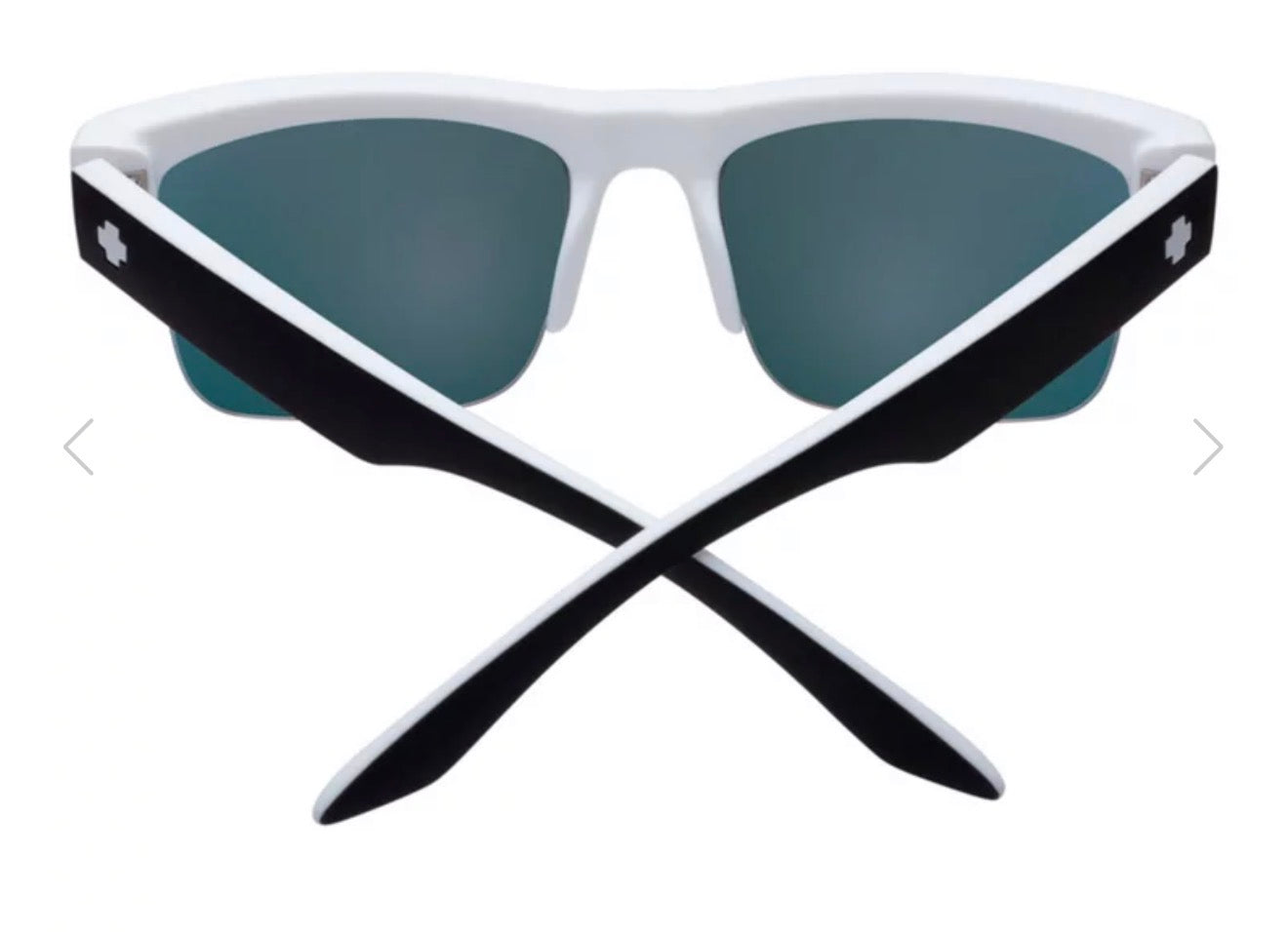 Spy Optic DISCORD 5050 Sunglasses - Whitewall / Happy Gray Green Red Spectra Mirror Lens