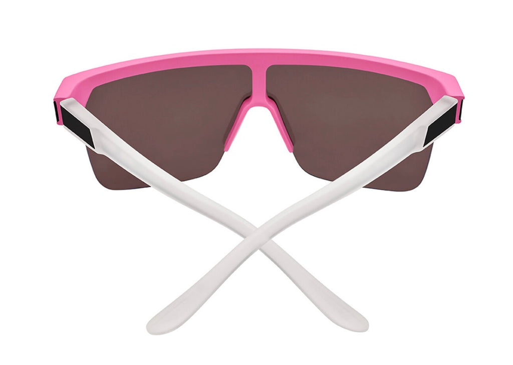 Spy Optic FLYNN 5050 Sunglasses - Matte PINK Matte Translucent White / Happy Bronze Pink Mirror Lens