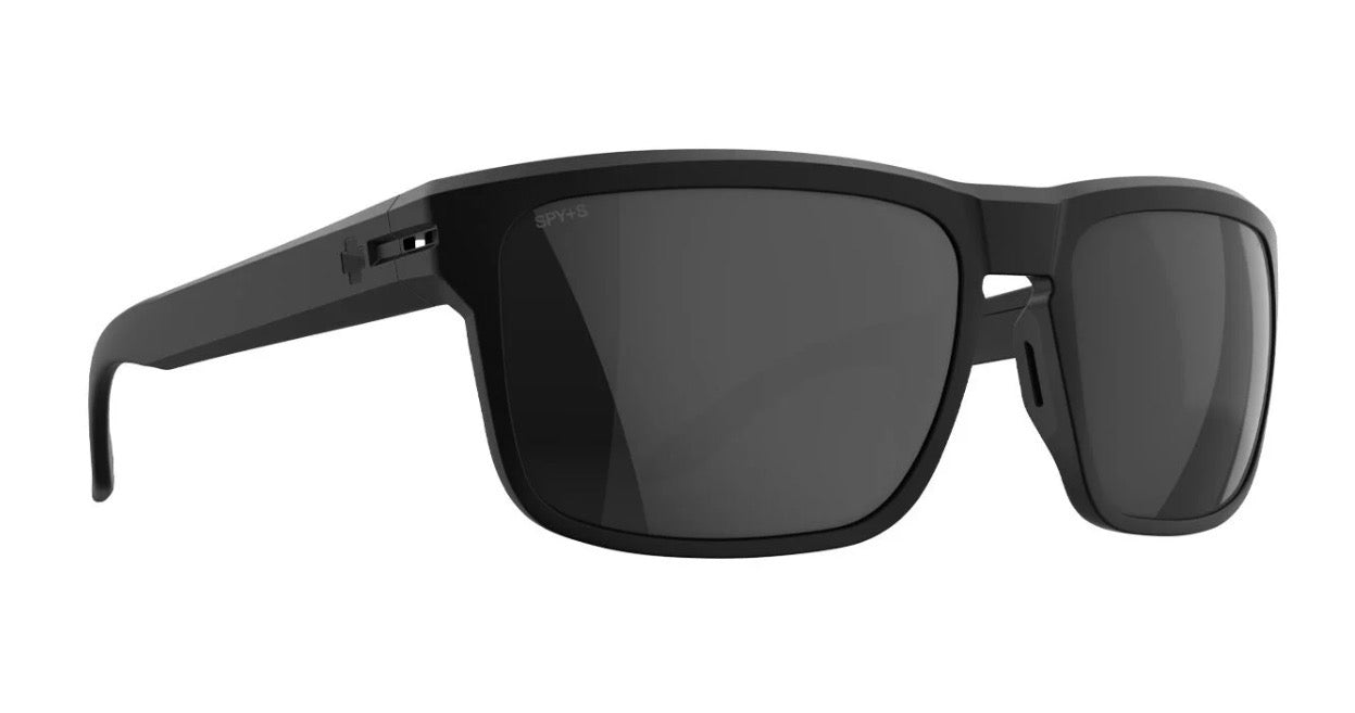 Spy Optic REGION Sunglasses - Soft Matte Black ANSI / Happy BOOST POLARIZED Black Spectra Mirror Lens