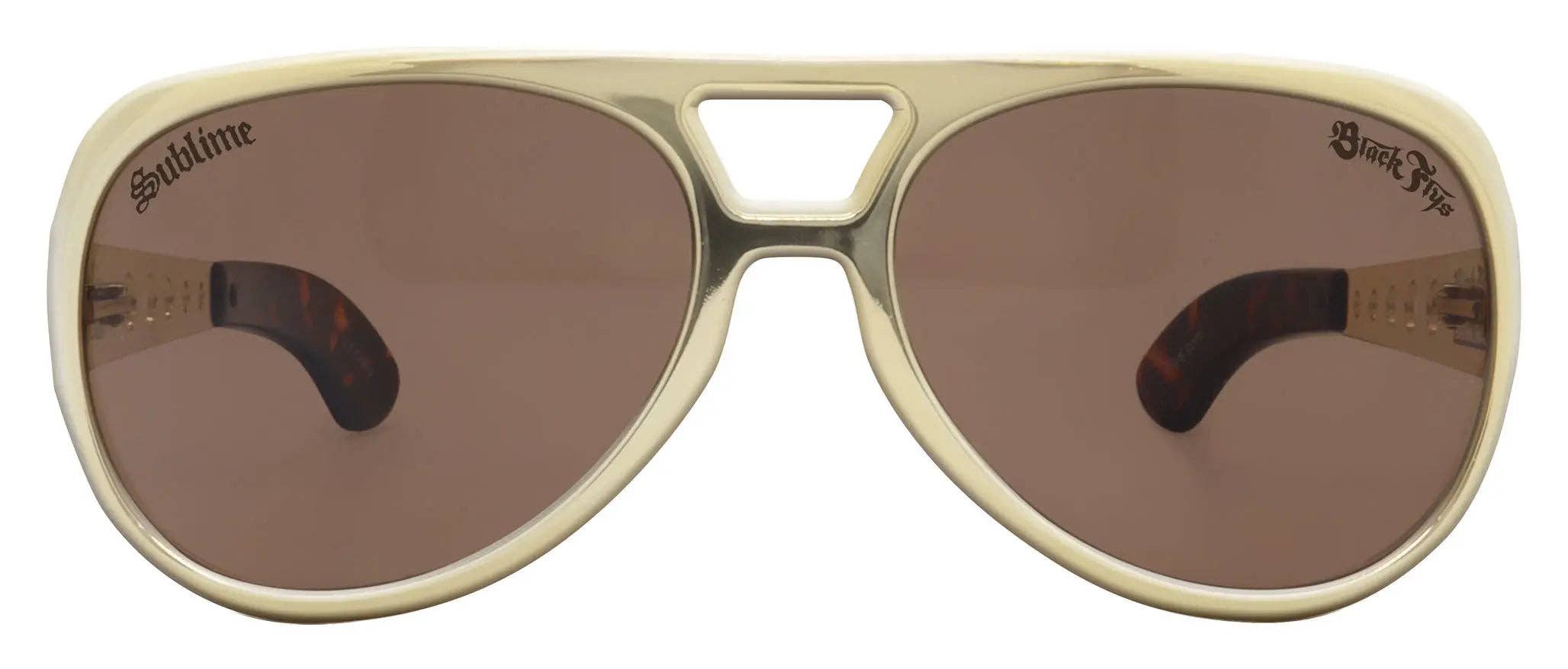 Black Flys King Fly SUBLIME Collab Sunglasses - Chrome / Smoke Lens