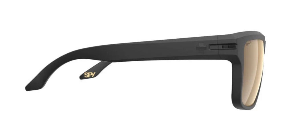 Spy Optic REGION Sunglasses - MATTE Black ANSI / Happy Bronze Gold Mirror Lens