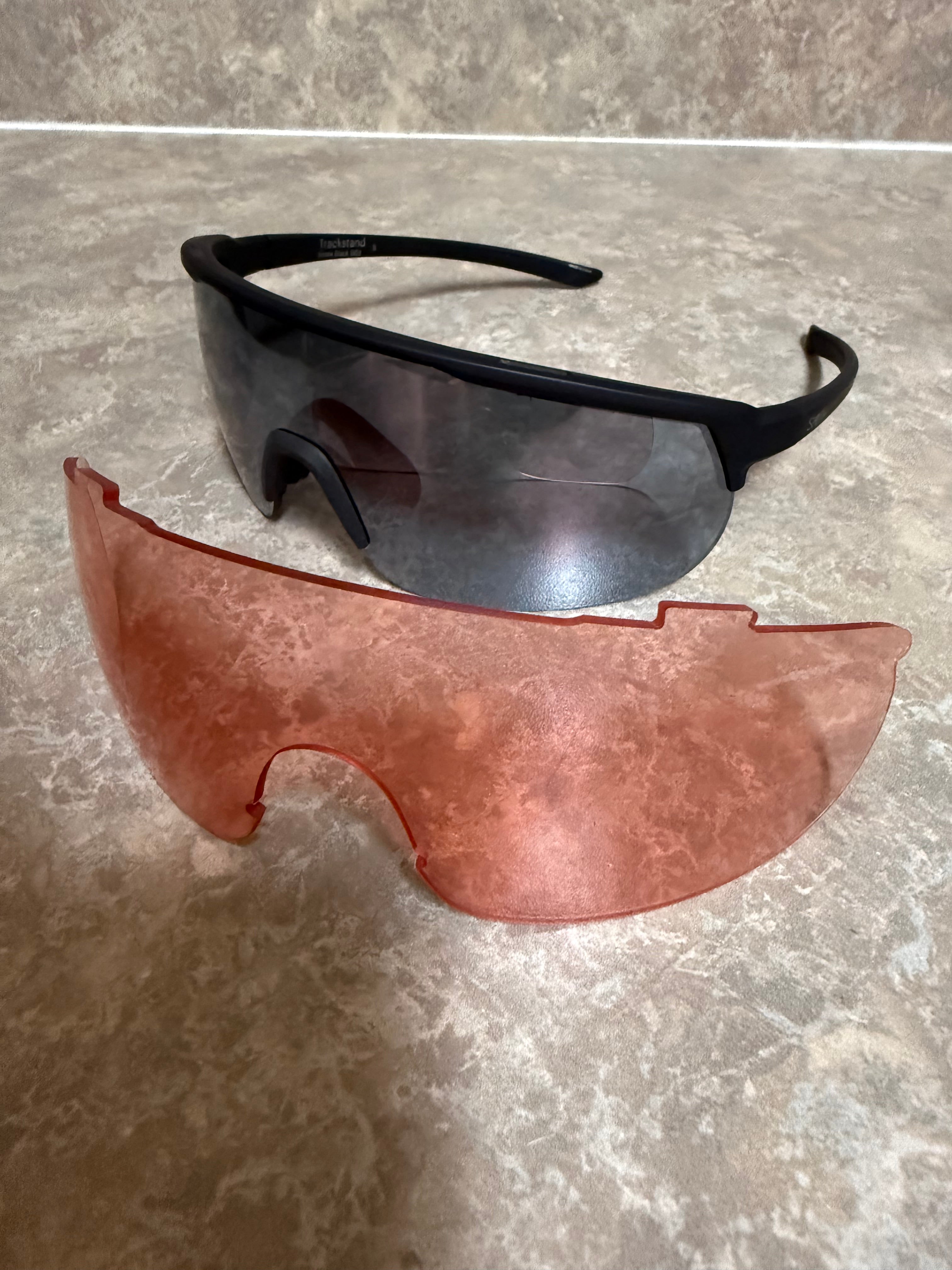 Smith Optic TRACKSTAND Sunglasses - Matte Black / ChromaPop Platinum Silver Mirror + Rose Lens