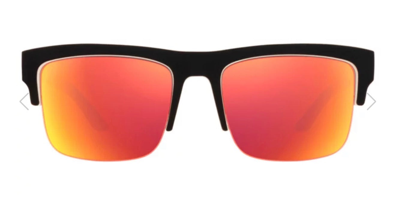 Spy Optic DISCORD 5050 Sunglasses - Whitewall / Happy Gray Green Red Spectra Mirror Lens