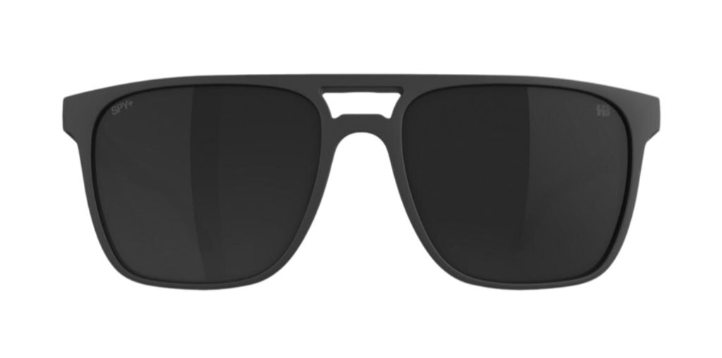 Spy Optic CZAR Sunglasses - Soft Matte Black / Happy BOOST POLARIZED Black Mirror Lens