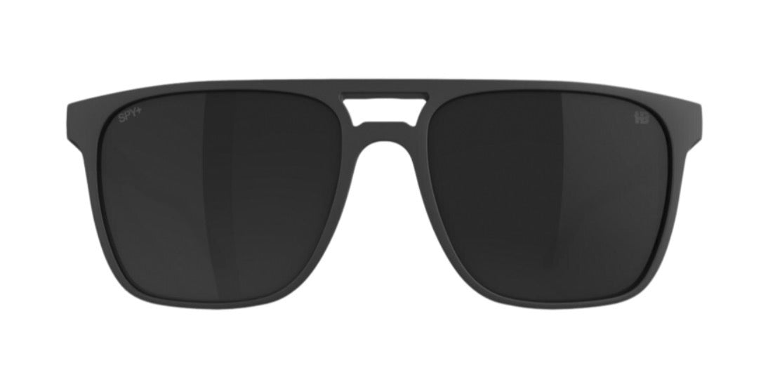 Spy Optic CZAR Sunglasses - Soft Matte Black / Happy BOOST POLARIZED Black Mirror Lens
