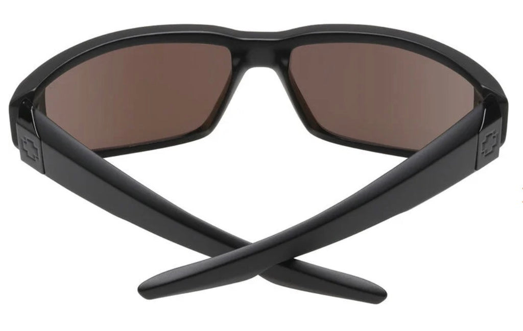 Spy Optic DIRTY MO Sunglasses - Matte Black / Happy Bronze POLAR Blue Spectra Mirror Lens