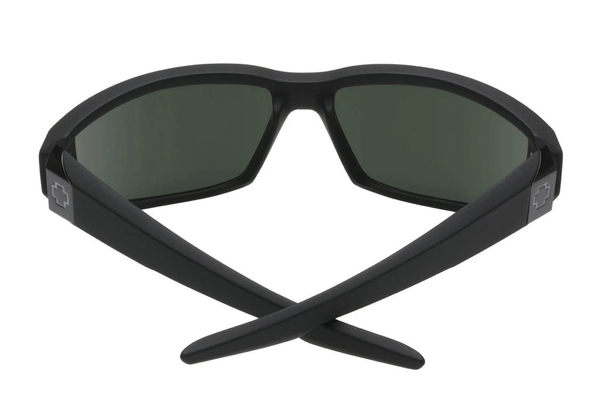 Spy Optic TARMAC Sunglasses - Soft Matte Black / HAPPY Gray Green Lens