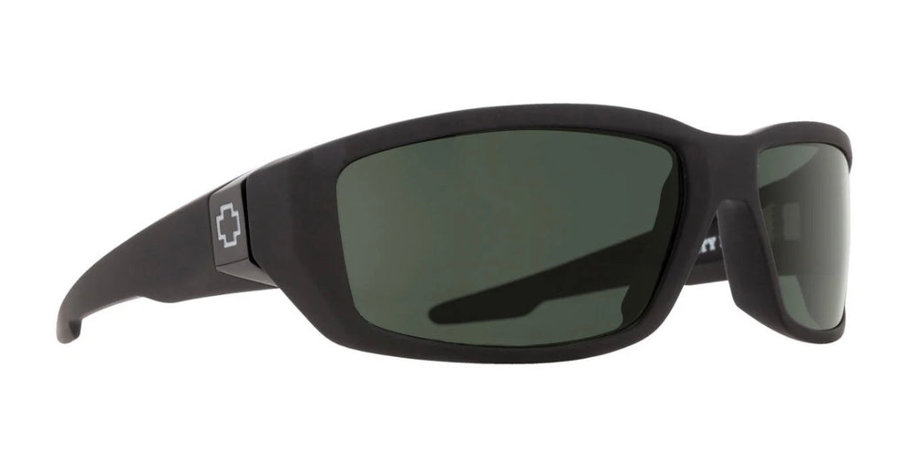 Spy Optic TARMAC Sunglasses - Soft Matte Black / Happy Gray Green POLARIZED Lens