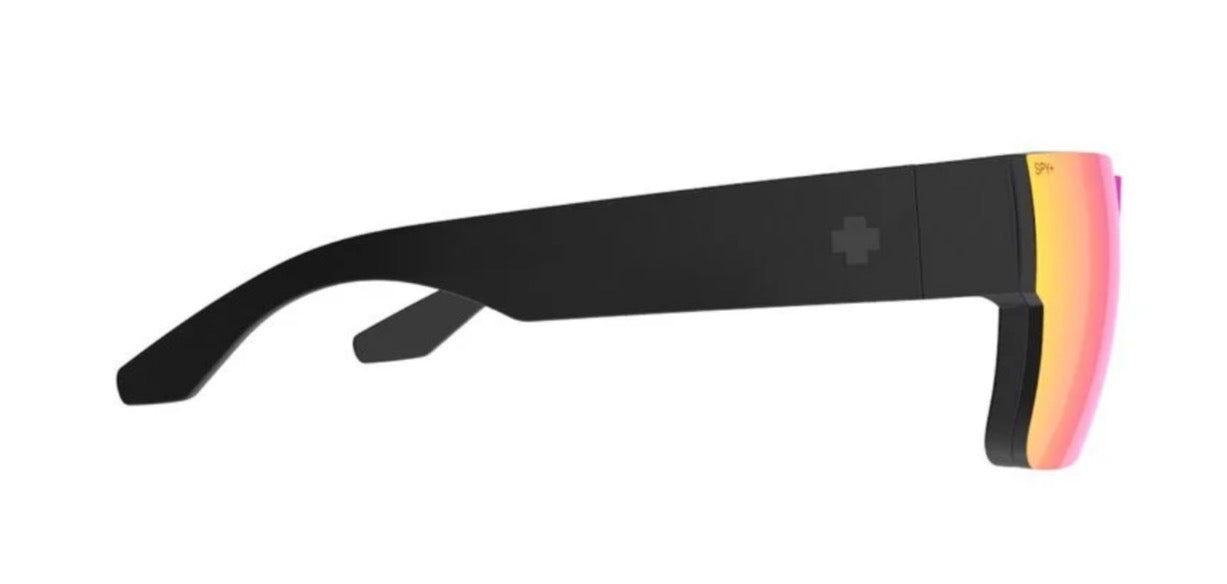 Spy Optic CYRUS SWITCH Sunglasses - Matte Black / Happy Gray Green + Happy Gray Green Pink Mirror Lens