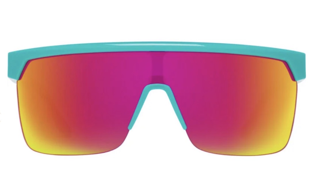 Spy Optic FLYNN 5050 Sunglasses - Teal / Happy Gray Green Pink Spectra Mirror Lens