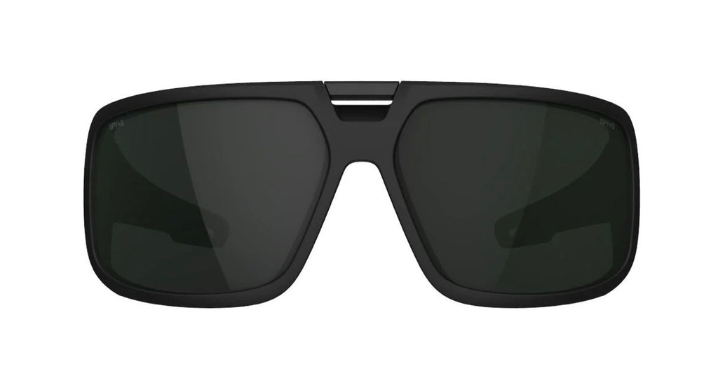 Spy Optic MAINLINE Sunglasses - Matte Black ANSI / Happy Gray Green POLARIZED Lens