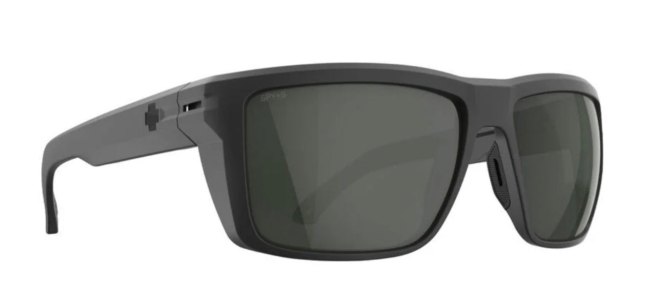 Spy Optic OVERHAUL Sunglasses - Matte Black ANSI / Happy Gray Green Lens