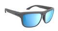 Spy Optic REGION Sunglasses - Matte GRAY ANSI / Happy BOOST POLARIZED Ice Blue Mirror Lens