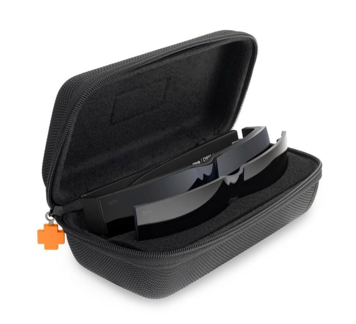 Spy Optic CYRUS SWITCH Sunglasses - Translucent Gunmetal / Happy Gray Green + Happy Gray Gunmetal Mirror Lens