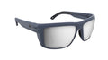 Spy Optic OVERHAUL Sunglasses - Matte STEEL Blue ANSI / Happy Gray POLARIZED Platinum Mirror Lens